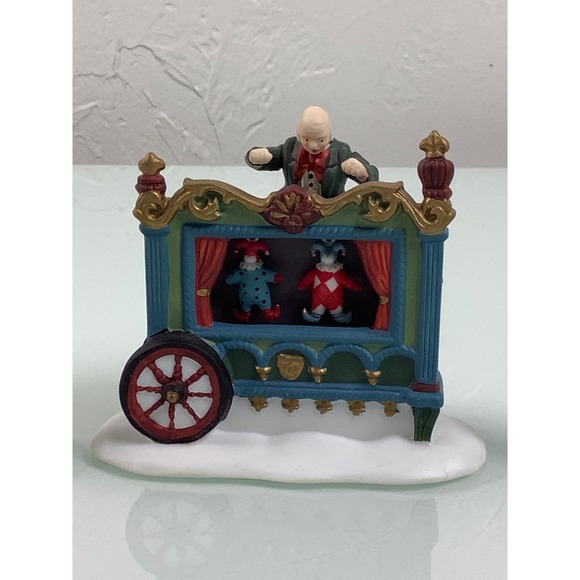 VTG Dept 56 heritage village collection The old Puppeteer 3 figurines Complete - Picture 11 of 11